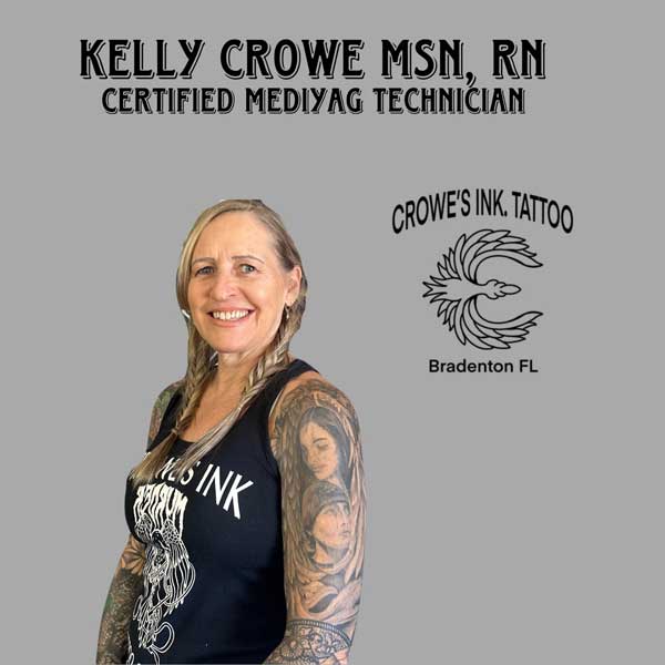 Kelly Crowe, wife of Chad with an impressive Masters Degree in Nursing, is a Registered Nurse and Certfied Mediyag Technician