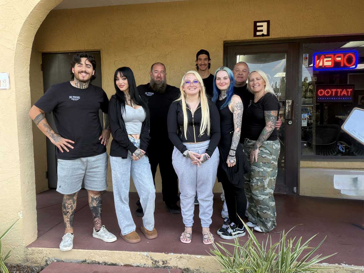 Crowes Ink tattoo artists and Piercing Experts based in Bradenton